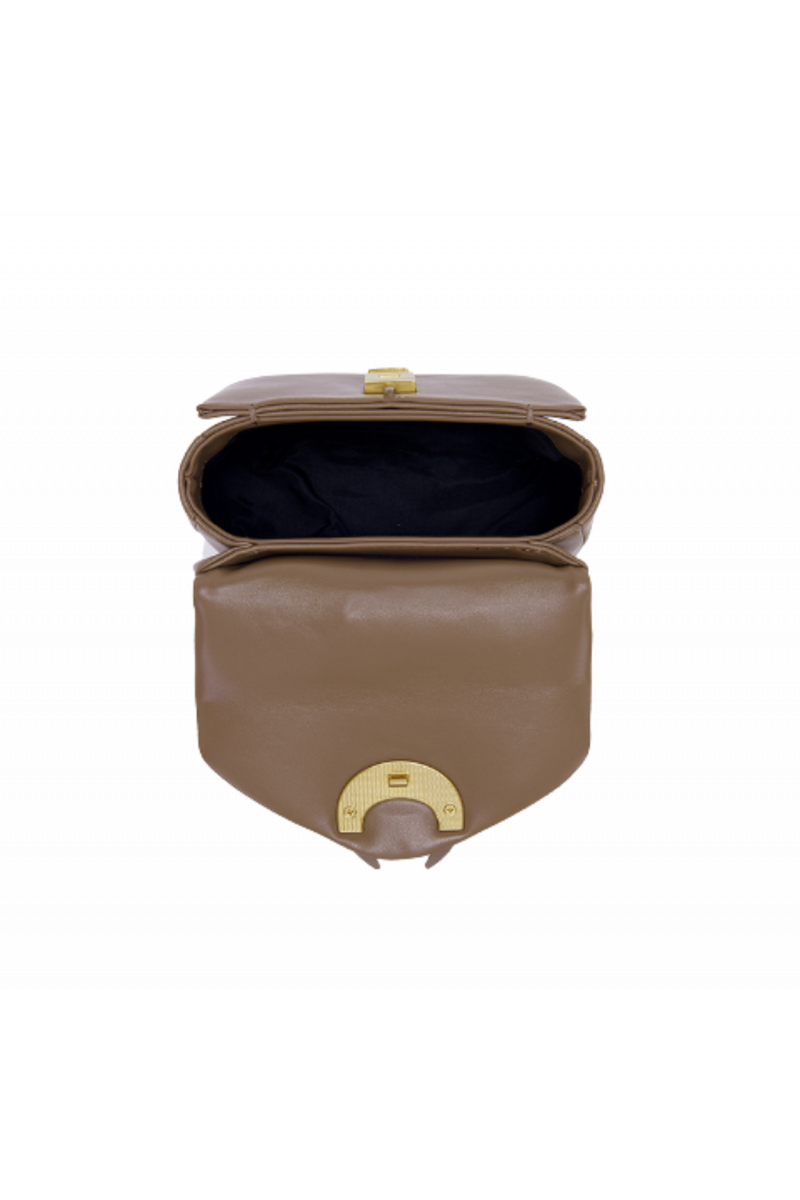 LA CARRIE - MOONLIGHT MED.SHOULDER BAG SYNTHETIC TAUPE