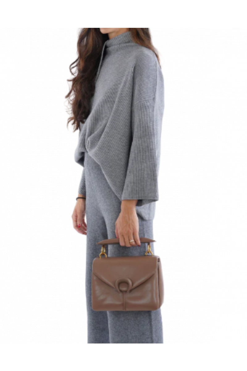 LA CARRIE - MOONLIGHT MED.SHOULDER BAG SYNTHETIC TAUPE