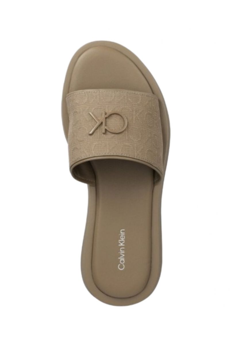 CALVIN KLEIN - DRESS FLATFORM W/HW-JQ DUSKY TAUPE