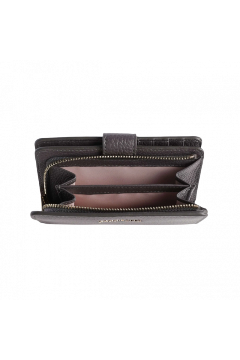 COCCINELLE WALLET GRAIN.LEA. ARDESIA METALLIC SOFT