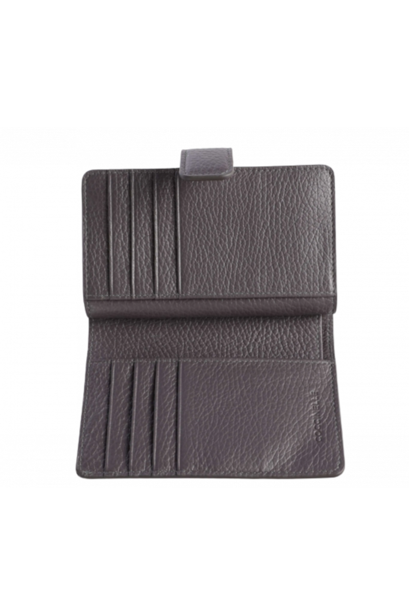COCCINELLE WALLET GRAIN.LEA. ARDESIA METALLIC SOFT
