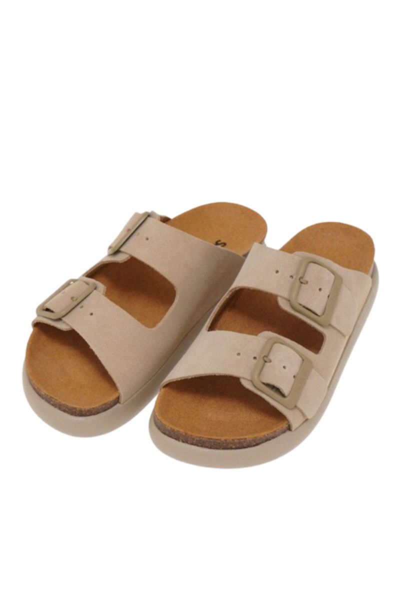 SCHOLL NOELLE CHUNKY SUEDE SA WOMENS BEIGE