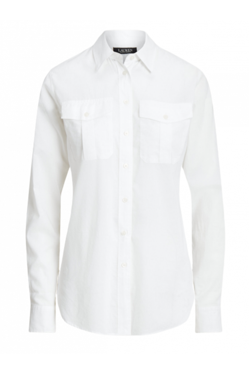 RALPH LAUREN 80S COTTON VOILE-SHIRT