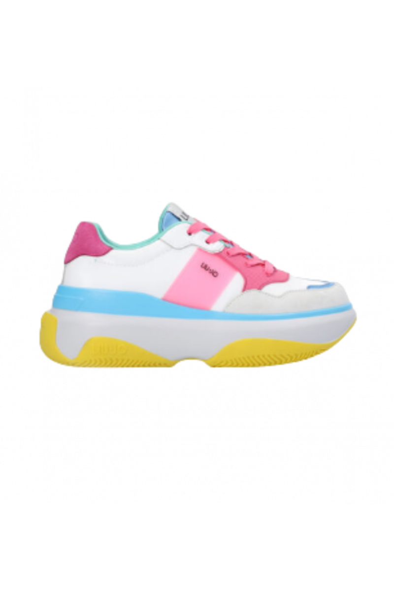 LIU JO JUNE 2 SNEAKER WHITE_PINK