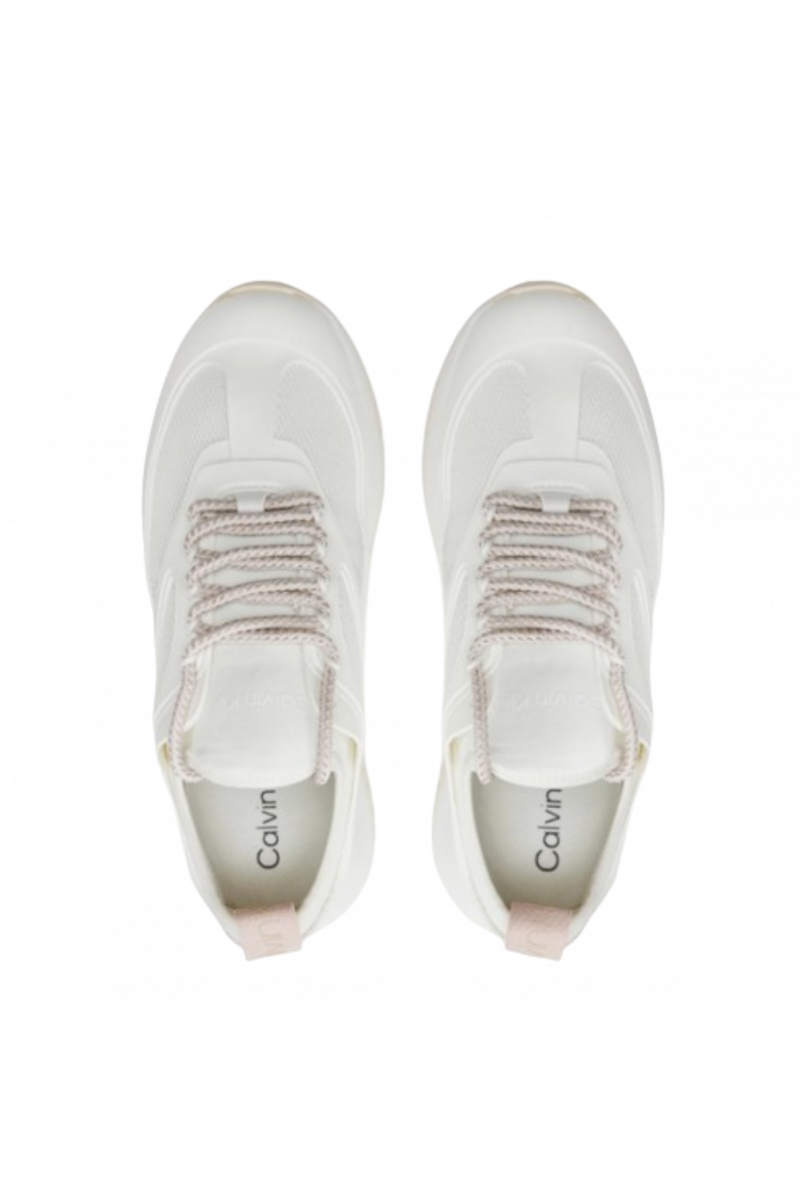 CALVIN KLEIN - RUNNER LACE UP CAGING WHITE