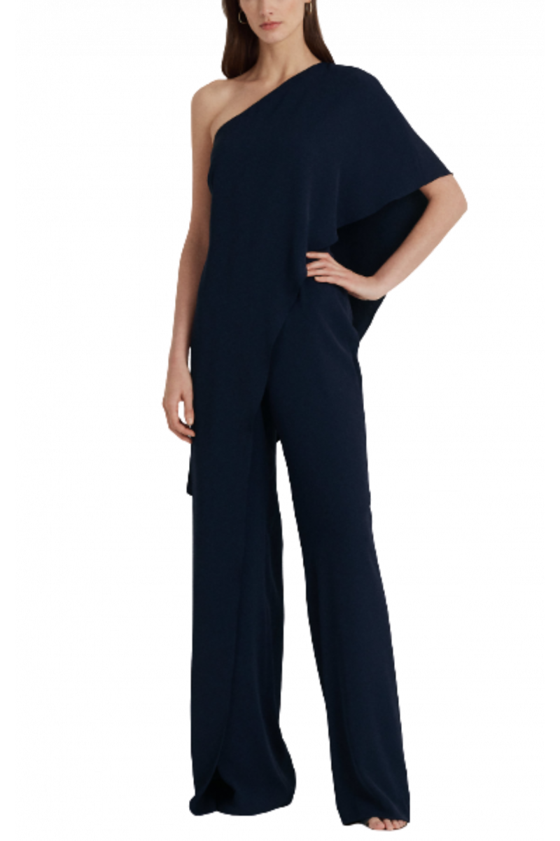 RALPH LAUREN SILKY GGT JUMSUIT NAVY