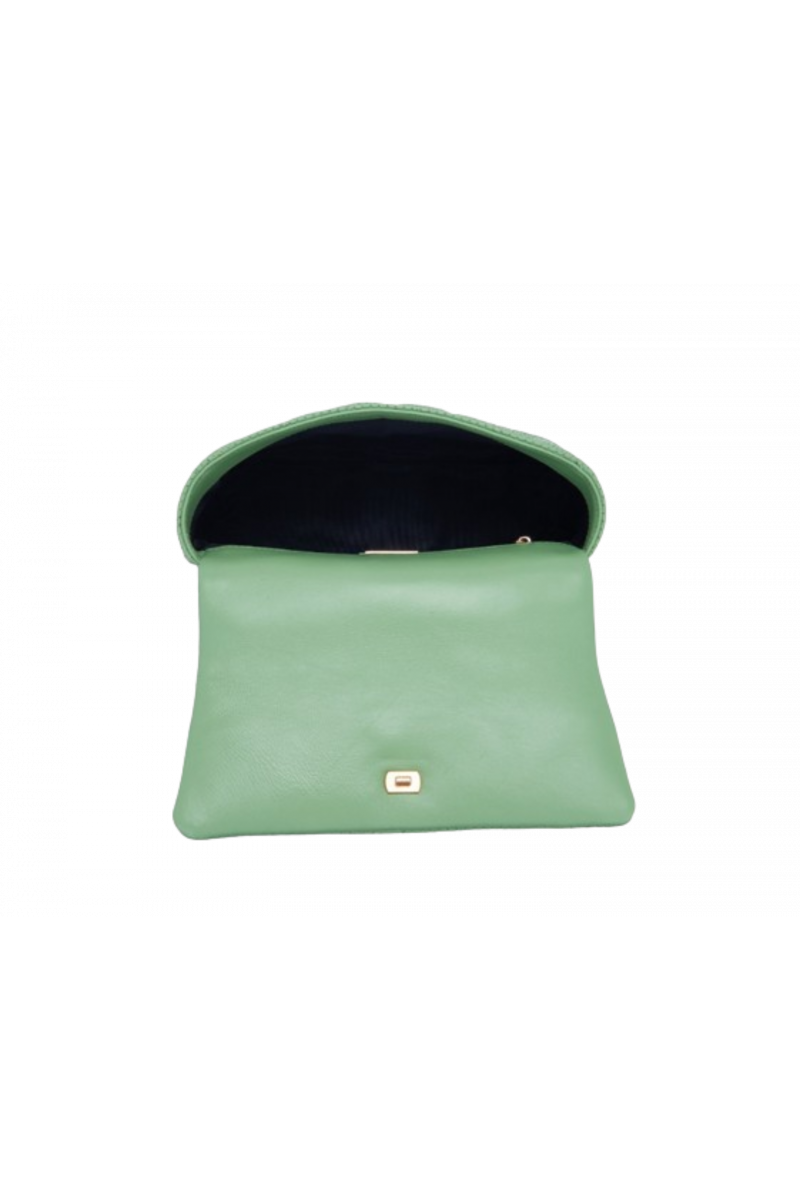 LA CARRIE - STICK&SPOON STEPHY MED.HAND BAG LEATHER PISTACCHIO