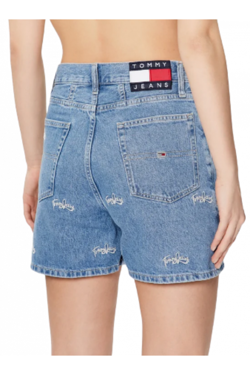 TOMMY HILFIGER MOM SHORT BG7038 - DENIM MEDIUM BLUE 1A5