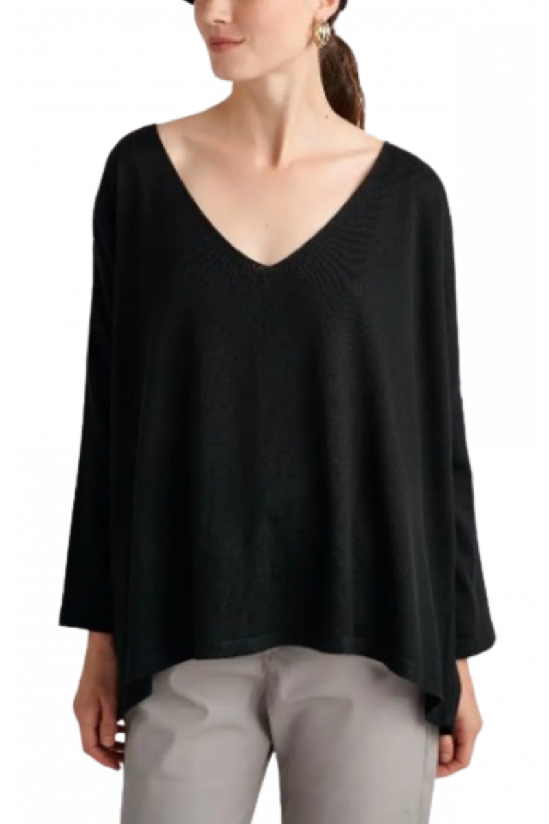 MY TIFFANY KNIT BLOUSE W24T3252_BLACK