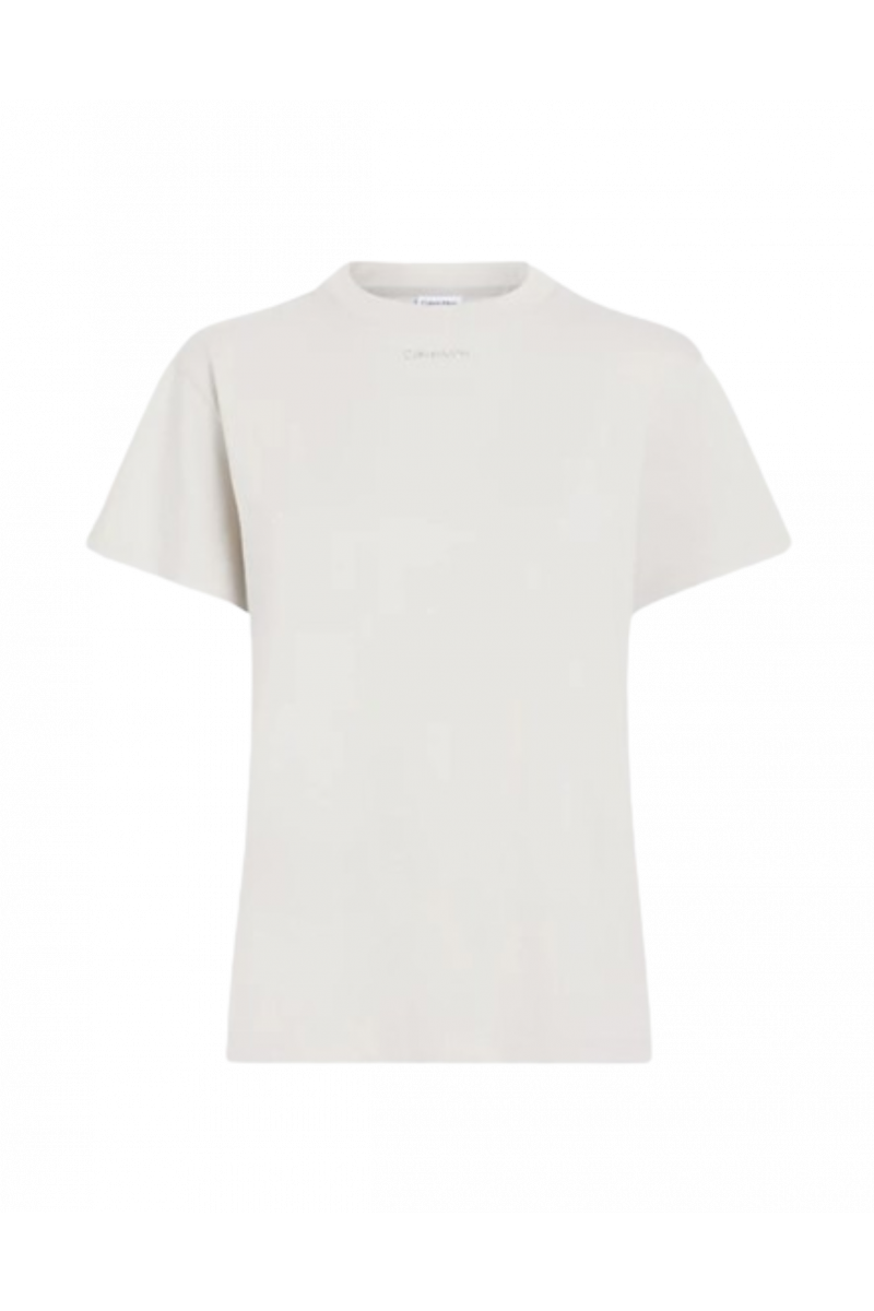 CALVIN KLEIN - METALLIC MICRO LOGO T-SHIRT MORNING HAZE