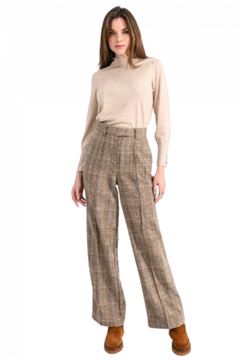 MOLLY BRACKEN LADIES WOVEN PANTS BEIGE FRANCE