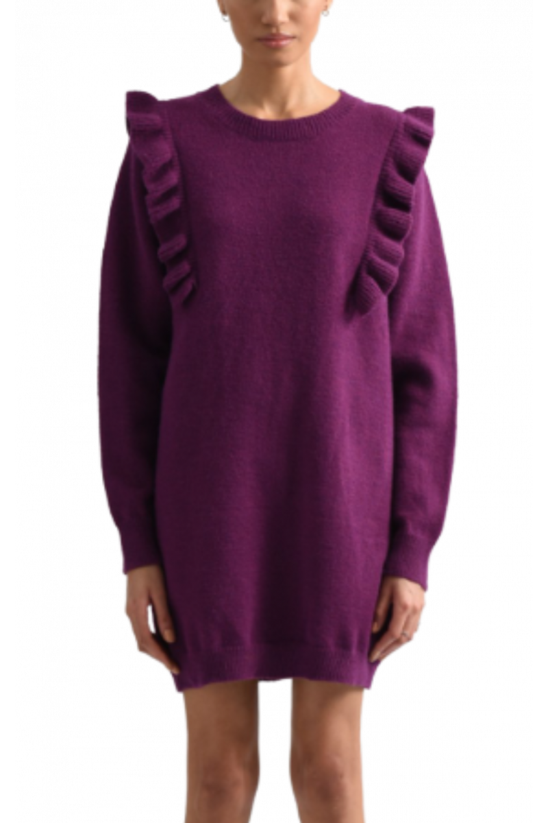 MOLLY BRACKEN KNITTED DRESS FUCHSIA