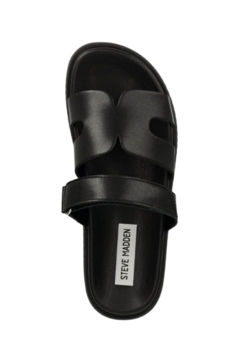 STEVE MADDEN MISSILE BLK ACTION LEATHER BLACK - 358536