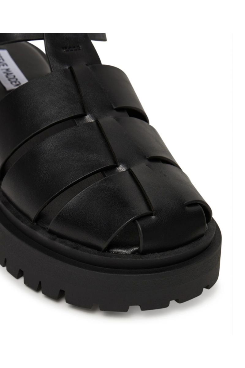 STEVE MADDEN MARKET BLK ACTION LEATHER - 358531