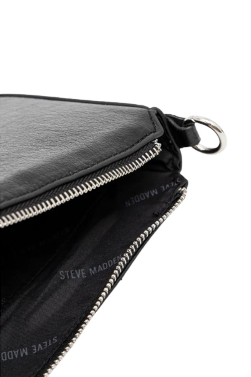 STEVE MADDEN BNAIM-R 02002 SHOULDER BAG BLACK/SILVER - 358355