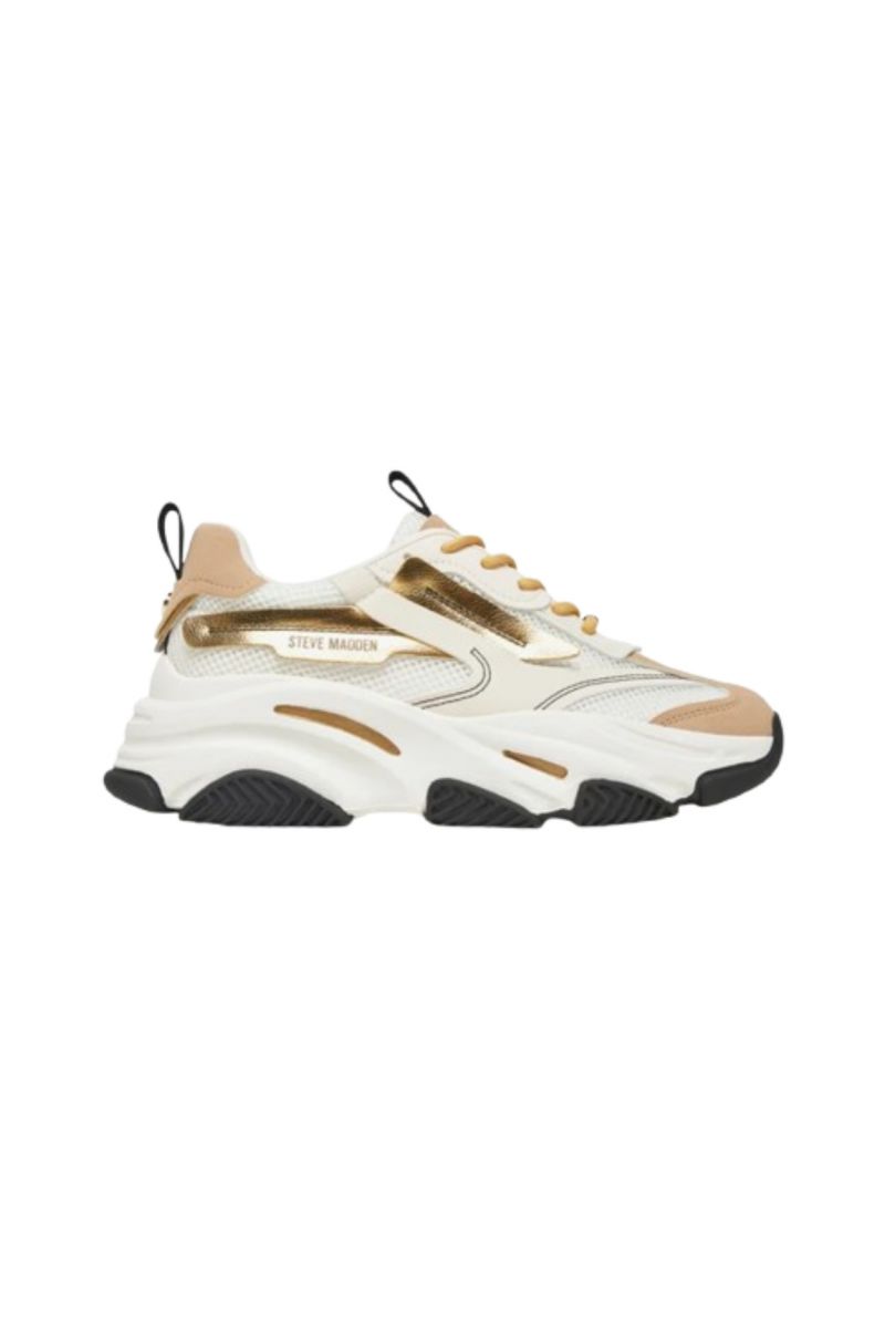 STEVE MADDEN POSSESSION-E CREAM ROSE GOLD FABRIC-SYNTHETIC - 358534