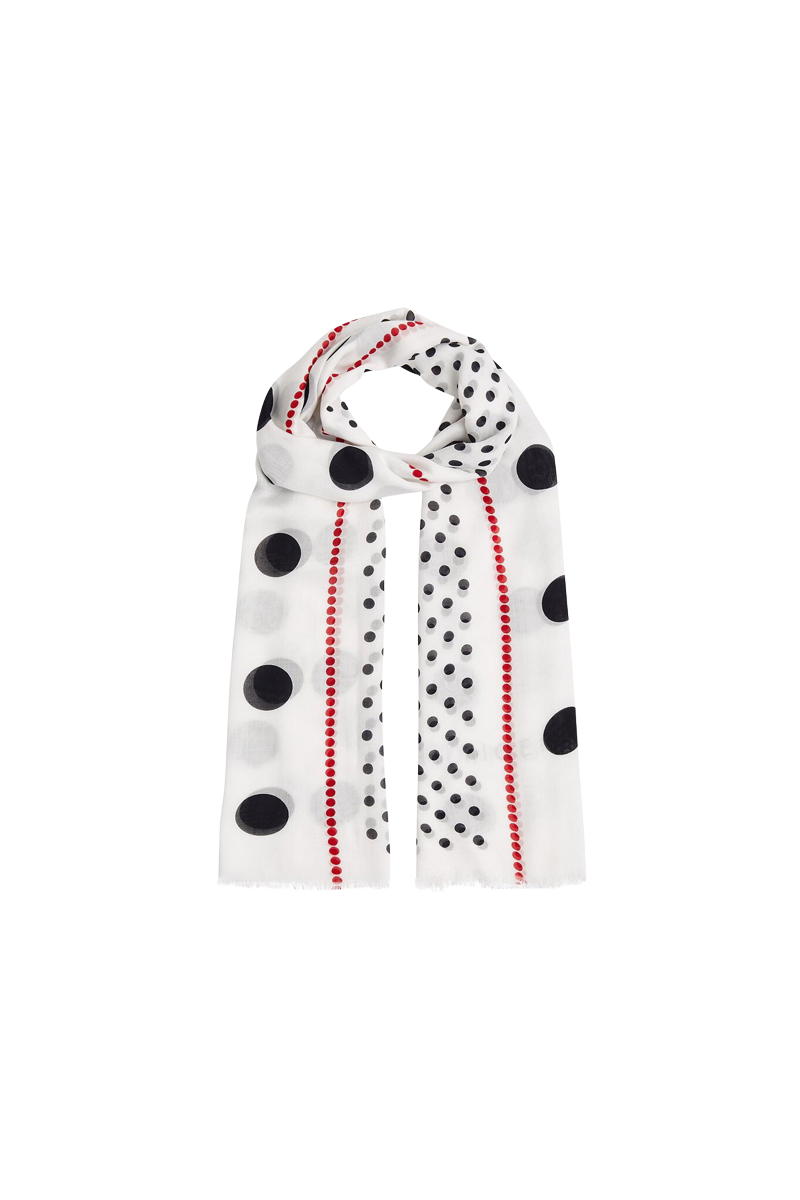 TOMMY HILFIGER ESSENTIAL SCARF CB MULTI WHITE