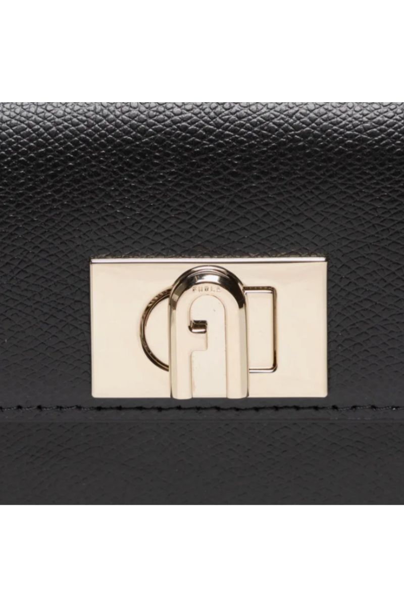 FURLA 1927 MINI CROSSBODY 100% LEATHER BLACK - 358431