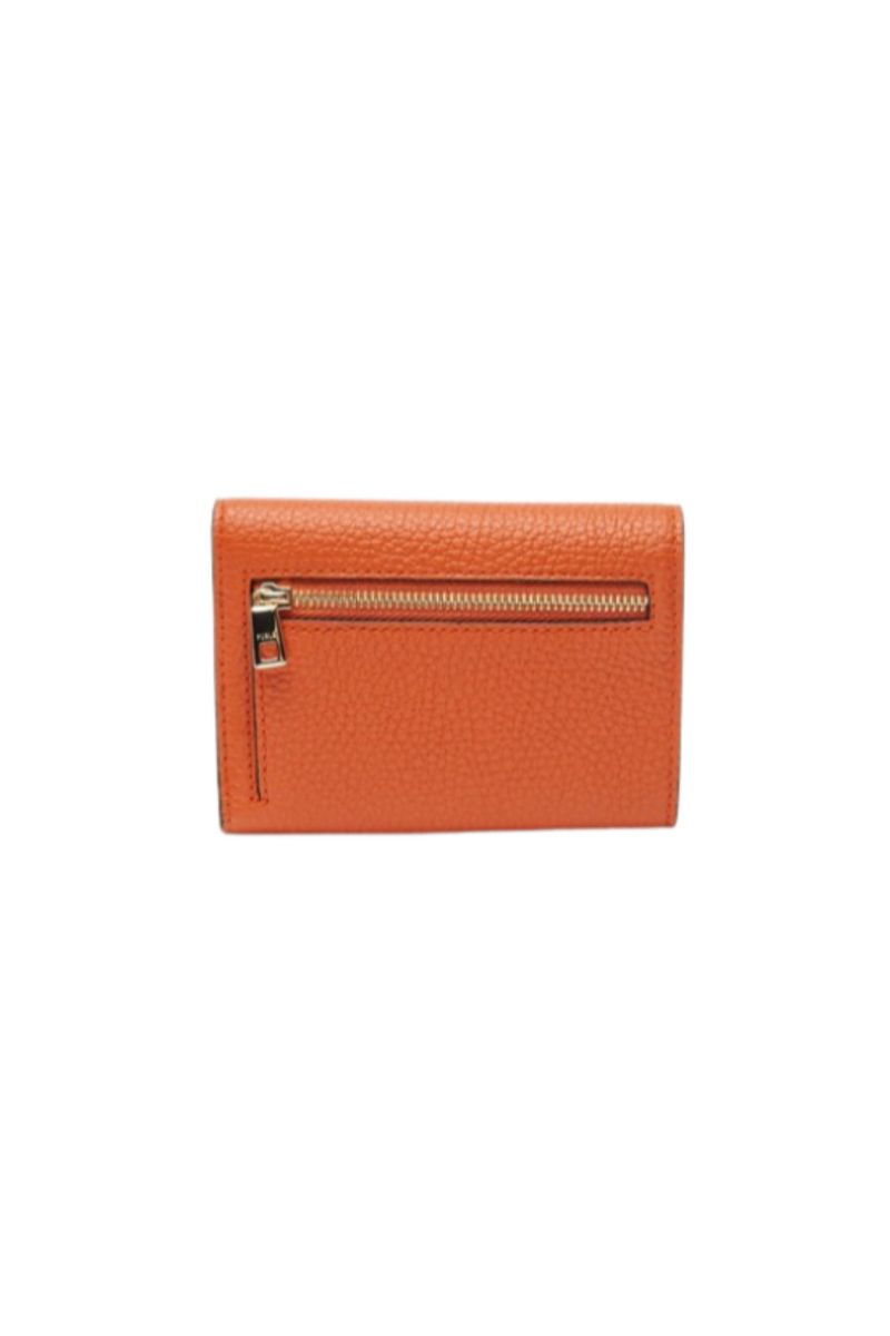 FURLA SFERA M COMPACT WALLET DARK ORANGE - 358435