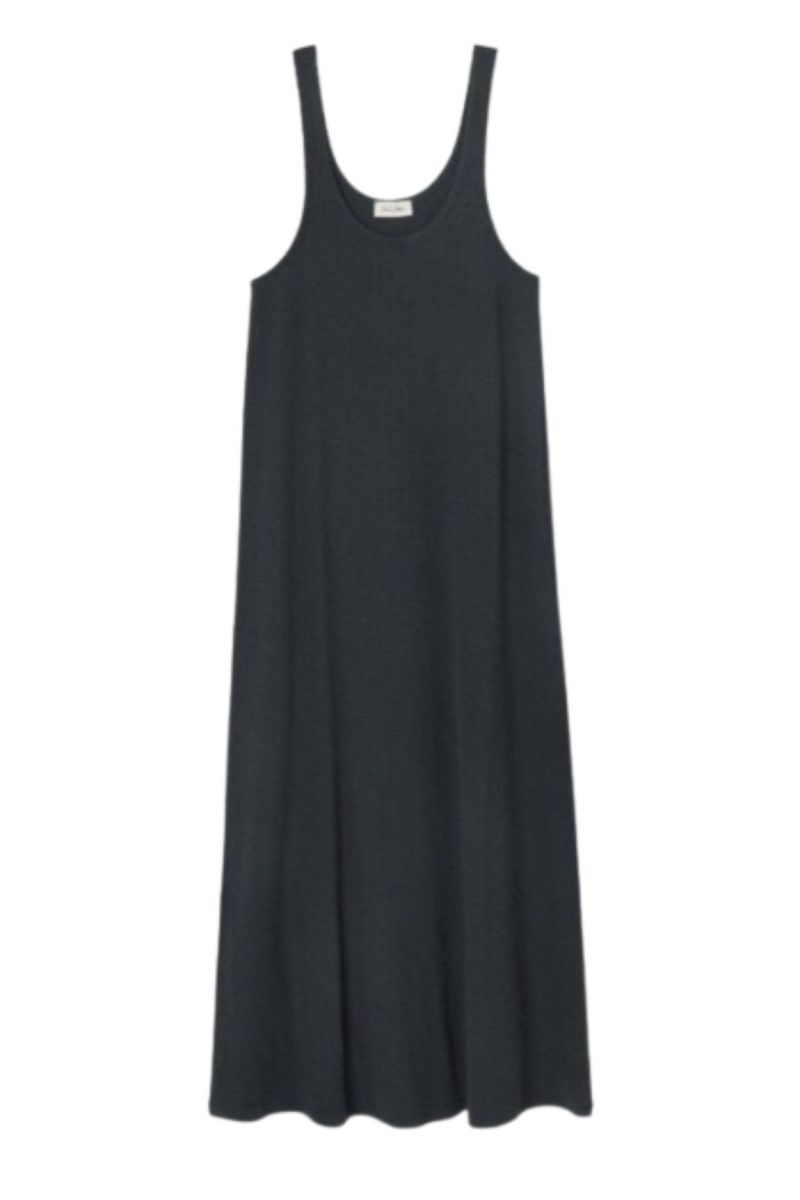 AMERICAN VINTAGE DRESS 79%COT, 15%POL, 5%EL VINTAGE BLACK - 358811
